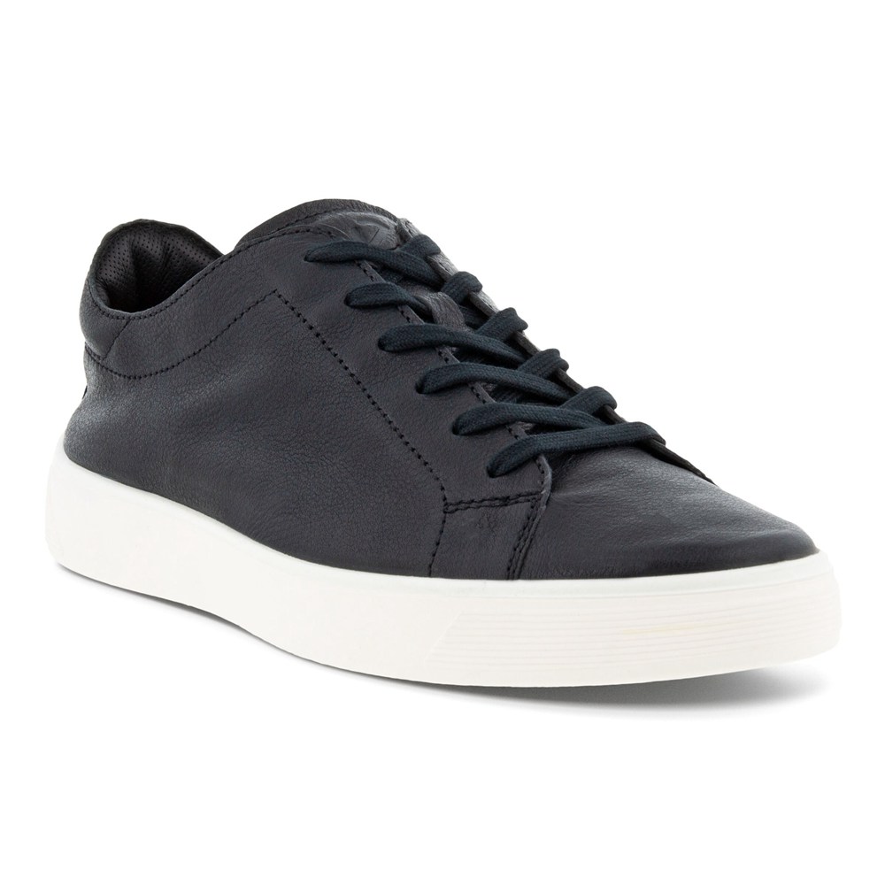 ECCO Mens Sneakers Black - Street Tray Laced - LNY-086927